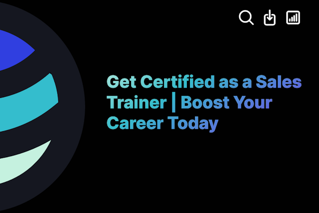 Get Certified as a Sales Trainer | Boost Your Career Today