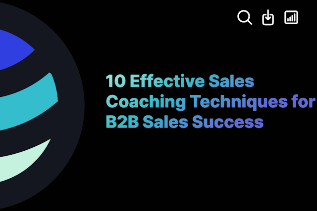 10 Effective Sales Coaching Techniques for B2B Sales Success