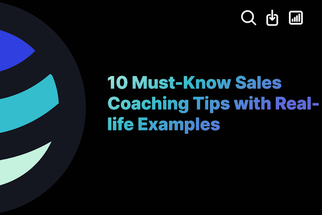 10 Must-Know Sales Coaching Tips with Real-life Examples