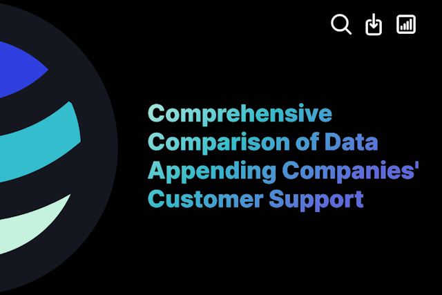 Comprehensive Comparison of Data Appending Companies' Customer Support