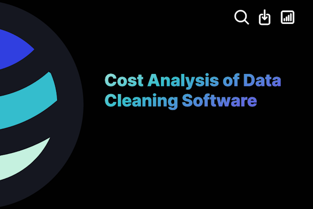 Cost Analysis of Data Cleaning Software