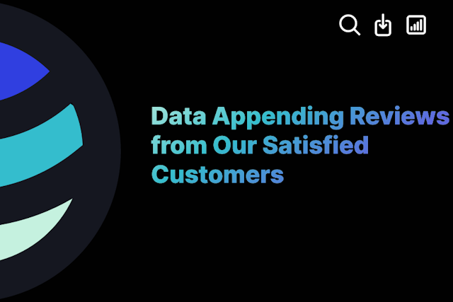 Data Appending Reviews from Our Satisfied Customers