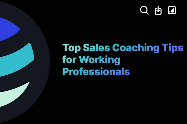 Top Sales Coaching Tips for Working Professionals
