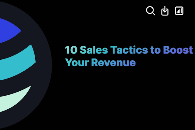 10 Sales Tactics to Boost Your Revenue